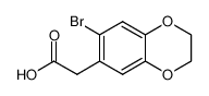 2-(7-溴-2,3-二氢-1,4-苯并二噁英-6-基)乙酸