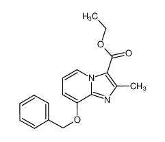 2-甲基-8-(苄氧基)咪唑并[1，2-a]吡啶-3-甲酸乙酯