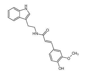 (E)-N-[2-(3-吲哚基)乙基]-3-(3-甲氧基-4-羟基苯基)丙烯酰胺