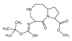 (5S，8S，10aR)-5-((叔丁氧基羰基)氨基)-6-氧代十氢吡咯并[1，2-a][1，5]二氮杂辛-8-羧酸甲酯