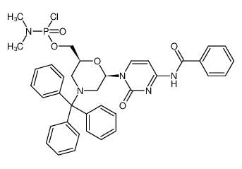 ((2S,6R)-6-(4-苯甲酰胺-2-氧代嘧啶-1(2H)-基)-4-三苯甲基吗啉-2-基)甲基 二甲基亚磷酰胺氯