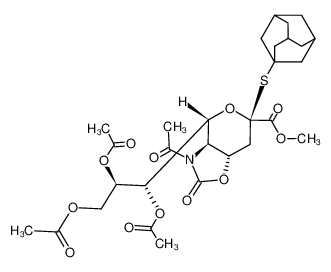 5-乙酰氨基-7，8，9-三-O-乙酰基-5-N，4-O-羰基-2-S-金刚烷基-2-硫代-α-神经氨酸甲酯