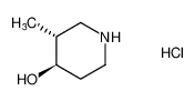(3R，4R)-rel-3-甲基哌啶-4-醇盐酸盐