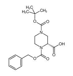 (R)-4-叔丁氧羰基-1-苄氧羰基-2-哌嗪羧酸