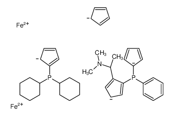 1-{[((S)-二茂铁基-2-(R)-乙基-1-二甲基氨基)苯基]-(S)-膦基}-1'-二环己基膦基二茂铁