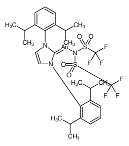 [1,3-双(2,6-二异丙基苯基)咪唑-2-亚基][双(三氟甲磺酰基)酰亚胺]金(I)