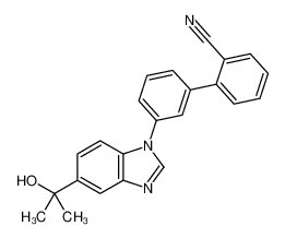 3'-[5-(1-羟基-1-甲基乙基)-1H-苯并咪唑-1-基]-[1，1'-联苯]-2-甲腈