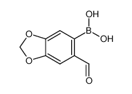 (6-甲酰基苯并[d][1,3]二氧杂环戊烯-5-基)硼酸