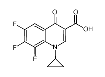 1-环丙基-6，7，8-三氟-4-氧代-1，4-二氢喹啉-3-羧酸