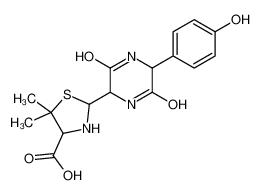 (4S)-2-(5-(4-羟基苯基)-3，6-二氧杂哌嗪-2-基)-5，5-二甲基噻唑烷-4-羧酸(阿莫西林杂质)
