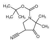 4-氰基-2，2-二甲基-3-氧代吡咯烷-1-羧酸叔丁酯
