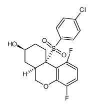 (6aR，8S，10aS)-10a-(4-氯苯磺酰基)-1，4-二氟-6α，7，8，9，10，10a-六氢-6H-苯并[c]苯并吡喃-8-醇