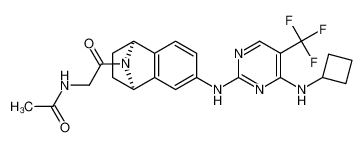 N-[2-[(1S,4R)-6-[[4-(环丁基氨基)-5-(三氟甲基)-2-嘧啶]氨基]-1,2,3,4-四氢萘-1,4-脒-9-基]-2-氧代乙基]乙酰胺