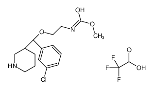 (2 - ((R) - (3-氯苯基)((R) - 哌啶-3-基)甲氧基)乙基)氨基甲酸叔丁酯将2，