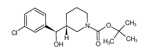 (R)-3 - ((R) - (3-氯苯基)(羟基)甲基)哌啶-1-甲酸叔丁酯