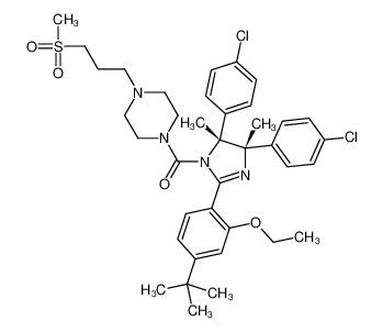 ((4S,5R)-2-(4-(叔丁基)-2-乙氧基苯基)-4,5-双(4-氯苯基)-4,5-二甲基-4,5-二氢-1H-咪唑-1-基)(4-(3-(甲基磺酰基)丙基)哌嗪-1-基)甲酮