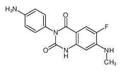 3-(4-氨基苯基)-6-氟-7-(甲基氨基)喹唑啉-2,4(1H,3H)-二酮