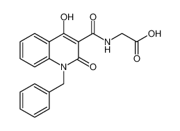 N-[[4-羟基-2-氧代-1-(苯基甲基)-1,2-二氢-3-喹啉基]羰基]甘氨酸