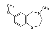 7-甲氧基-4-甲基-2,3,4,5-四氢苯并[f][1,4]硫氮杂卓