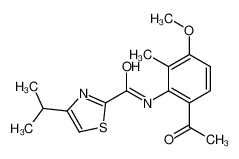 N-(6-乙酰基-3-甲氧基-2-甲基苯基)-4-异丙基噻唑-2-甲酰胺