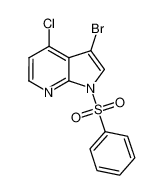3-溴-4-氯-1-(苯磺酰基)-1H-吡咯并[2,3-b]吡啶