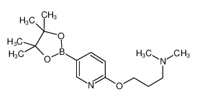 N,N-二甲基-3-((5-(4,4,5,5-四甲基-1,3,2-二氧硼杂环戊烷-2-基)吡啶-2-基)氧基)丙-1-胺