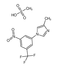 4-甲基-1-(3-硝基-5-(三氟甲基)苯基)-1H-咪唑甲磺酸盐
