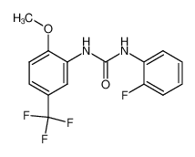 1-(2-氟苯基)-3-(2-甲氧基-5-(三氟甲基)苯基)脲
