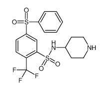 5-(苯磺酰基)-N-(哌啶-4-基)-2-(三氟甲基)苯磺酰胺