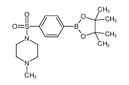 1-甲基-4-((4-(4,4,5,5--四甲基-1,3,2-二氧硼杂环戊烷-2-基)苯基)磺酰基)哌嗪