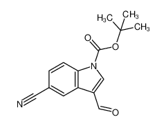 1-Boc-5-氰基-3-甲酰基吲哚