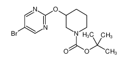 tert-Butyl 3-((5-bromopyrimidin-2-yl)oxy)piperidine-1-carboxylate