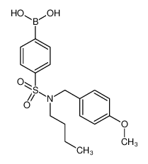 (4-(N-丁基-N-(4-甲氧基苄基)氨磺酰基)苯基)硼酸