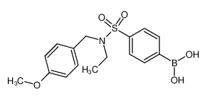 (4-(N-乙基-N-(4-甲氧基苄基)氨磺酰基)苯基)硼酸