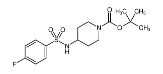 4-(4-氟苯磺酰胺)哌啶-1-甲酸叔丁酯