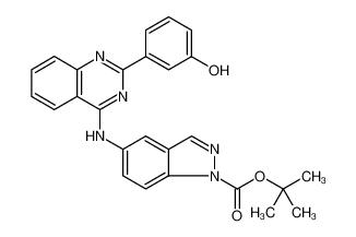 5 - ((2-(3-羟基苯基)喹唑啉-4-基)氨基)-1H-吲唑-1-羧酸叔丁酯