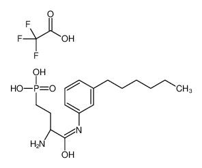 (S)-3-氨基-4-(3-己基苯基氨基)-4-氧代丁基膦酸(TFA盐)
