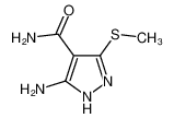3-(甲硫基)-5-氨基-4-吡唑甲酰胺