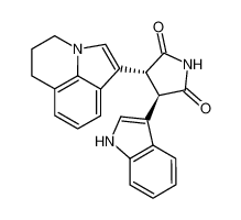(3R,4R)-3-(5,6-二氢-4H-吡咯并[3,2,1-ij]喹啉)-4-(1H-吲哚)-2,5-吡咯烷二酮