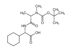 (S)-2 - ((S)-2 - ((叔丁氧基羰基)(甲基)氨基)丙酰胺基)-2-环己基乙酸