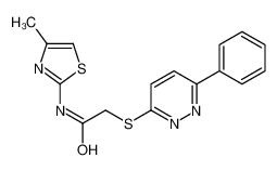 N-(4-甲基-2-噻唑基)-2-[(6-苯基-3-哒嗪基)硫代]-乙酰胺