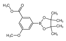 3-甲氧基-5-(4,4,5,5-四甲基-1,3,2-二氧硼杂环戊烷-2-基)苯甲酸甲酯