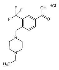 4-((4-乙基哌嗪-1-基)甲基)-3-(三氟甲基)苯甲酸盐酸盐