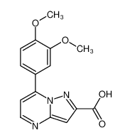 7-(3，4-二甲氧基苯基)吡唑并[1，5-a]嘧啶-2-羧酸
