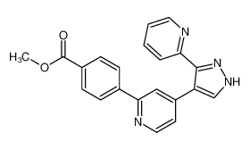 4-(4-(3-(吡啶-2-基)-1H-吡唑-4-基)吡啶-2-基)苯甲酸甲酯