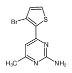 4-(3-溴噻吩-2-基)-6-甲基嘧啶-2-胺
