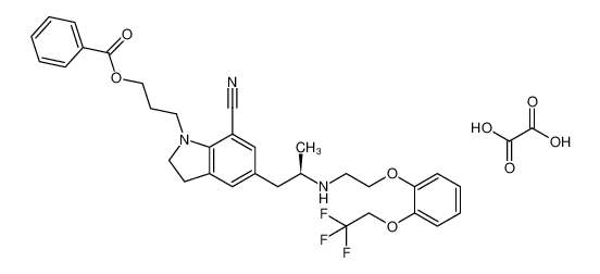 1-[3-(Benzoyloxy)propyl]-2,3-dihydro-5-[(2R)-2-[[2-[2-(2,2,2-trifluoroethoxy)phenoxy]ethyl]amino]pro