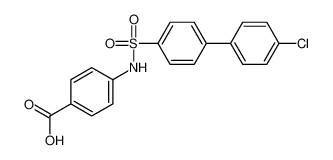 4-((4'-氯-[1，1'-联苯基])-4-磺酰氨基)苯甲酸