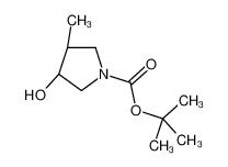 (3R,4S)-rel-3-羟基-4-甲基吡咯烷-1-羧酸叔丁基酯