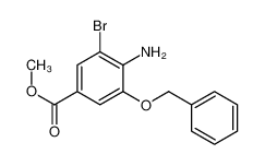 3-苄氧基-4-氨基-5-溴苯甲酸甲酯
